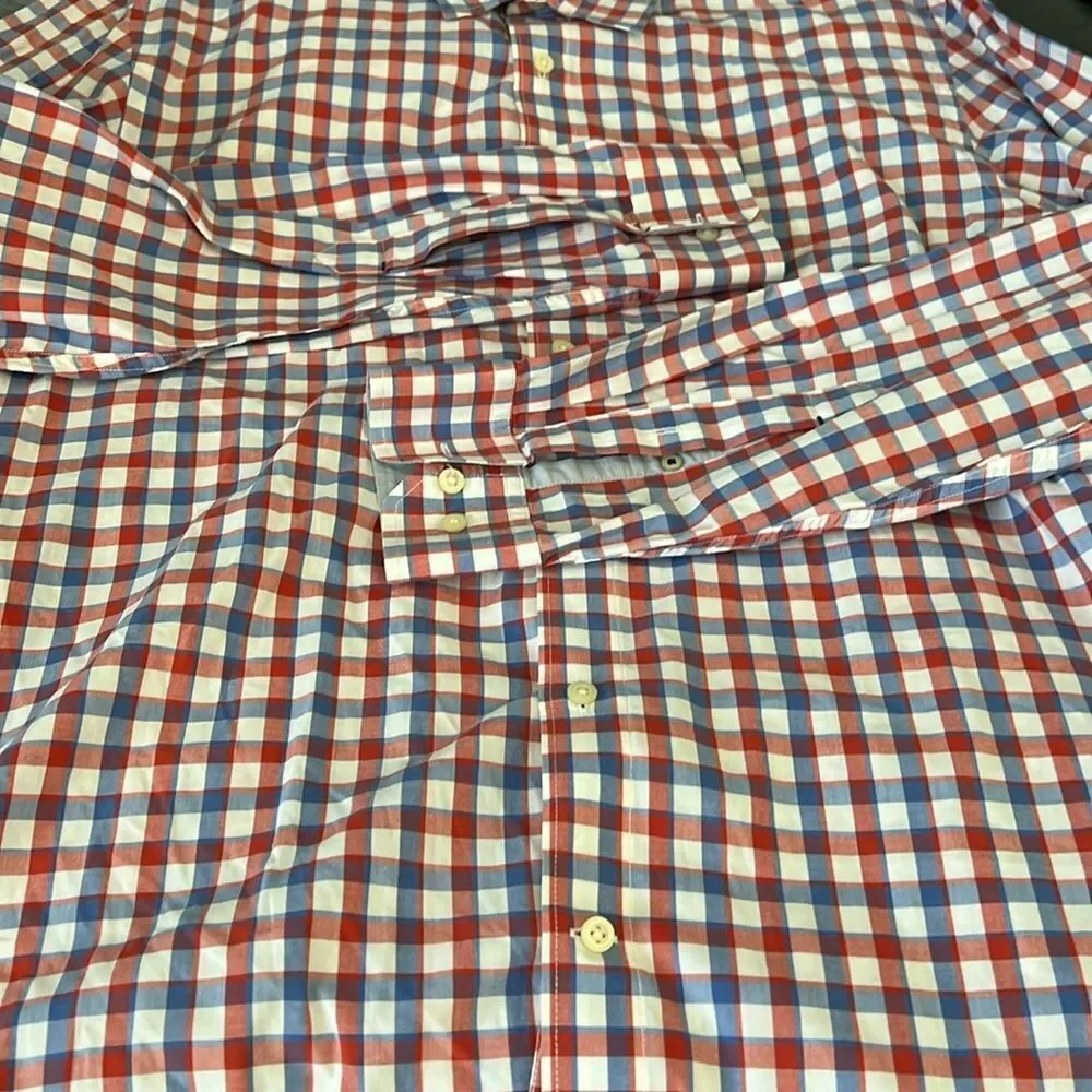 Banana Republic Soft Wash Plaid Shirt Size XL